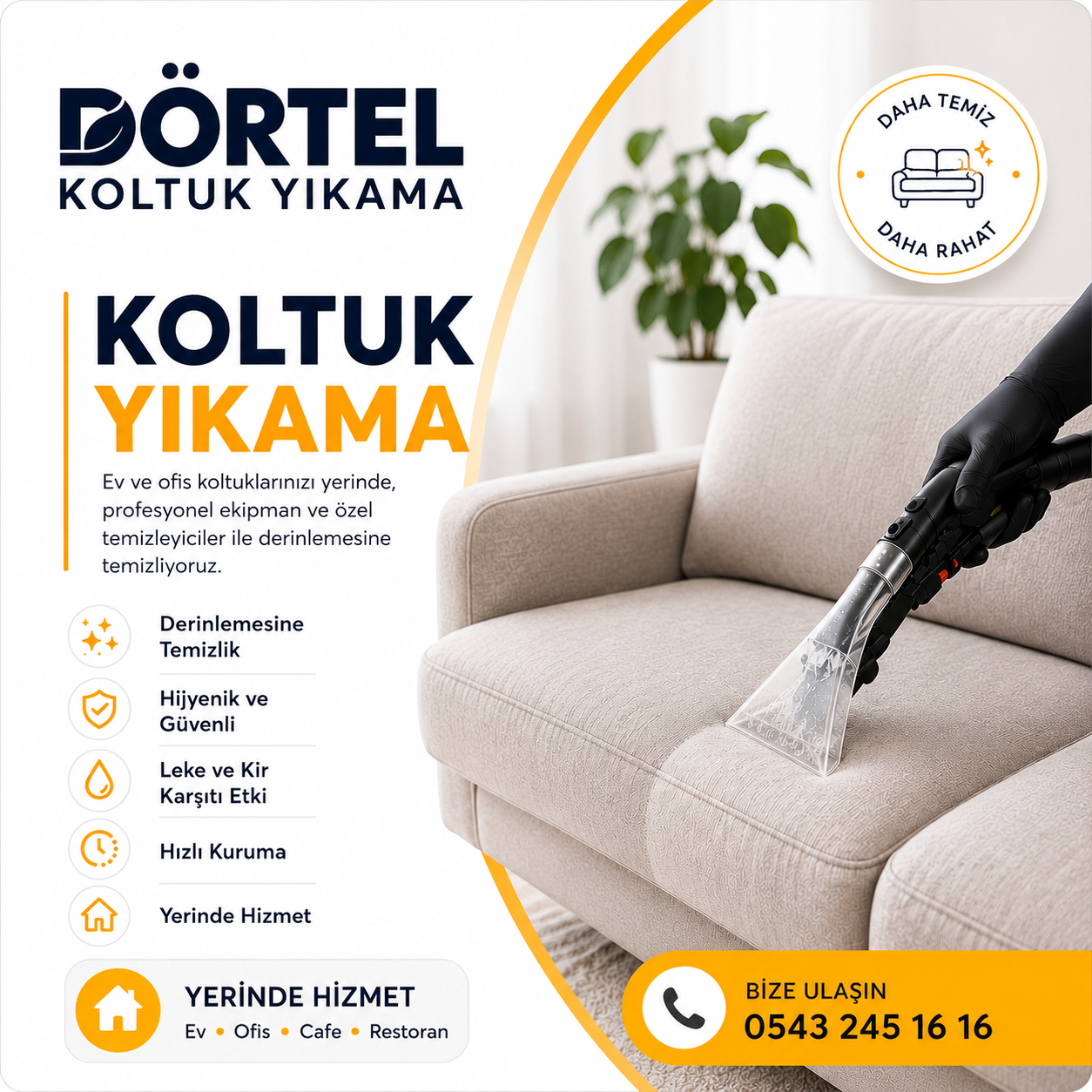 Bursa Dörtel Koltuk Yıkama profesyonel koltuk temizliği